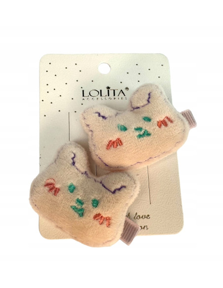 Spinki dla dziecka dziewczynki Pluszaki Lolita Accessories Zestaw 2 sztuki