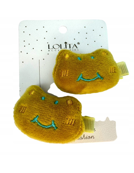 Spinki dla dziecka dziewczynki Pluszaki Lolita Accessories Zestaw 2 sztuki