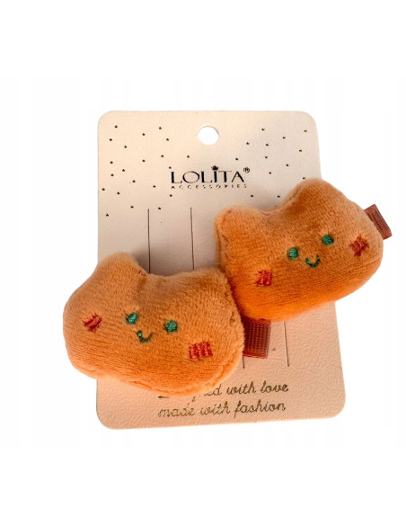 Spinki dla dziecka dziewczynki Pluszaki Lolita Accessories Zestaw 2 sztuki