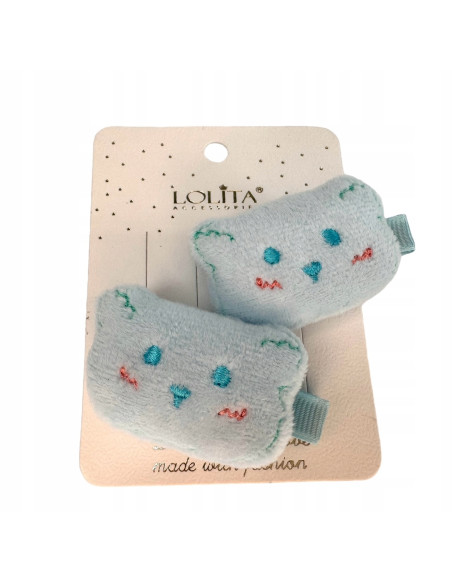 Spinki dla dziecka dziewczynki Pluszaki Lolita Accessories Zestaw 2 sztuki