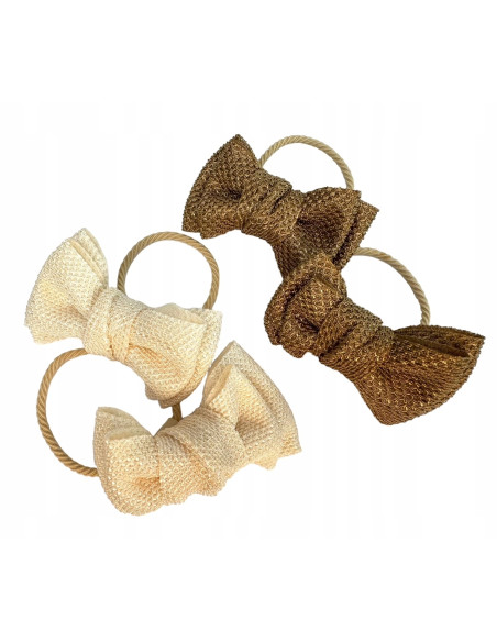 Gumki do włosów dla dziewczynki KOKARDKI Lolita Accessories Zestaw 4 sztuki