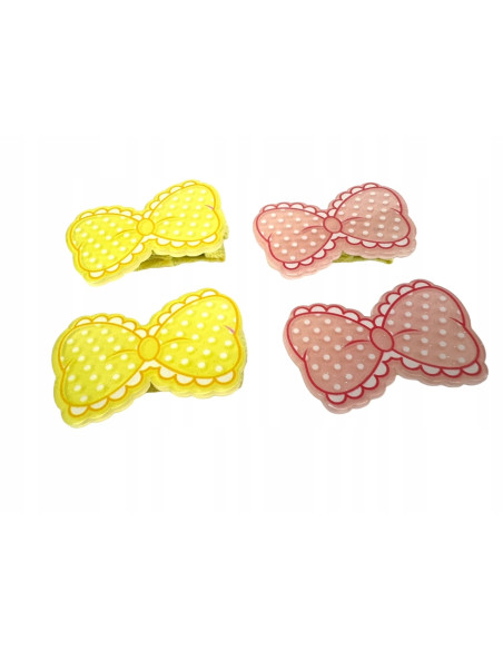 Spinki dla dziecka dziewczynki Kokardki Lolita Accessories Zestaw 4 sztuki