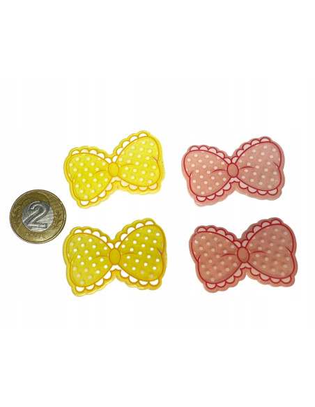 Spinki dla dziecka dziewczynki Kokardki Lolita Accessories Zestaw 4 sztuki