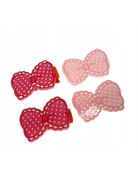 Spinki dla dziecka dziewczynki Kokardki Lolita Accessories Zestaw 4 sztuki