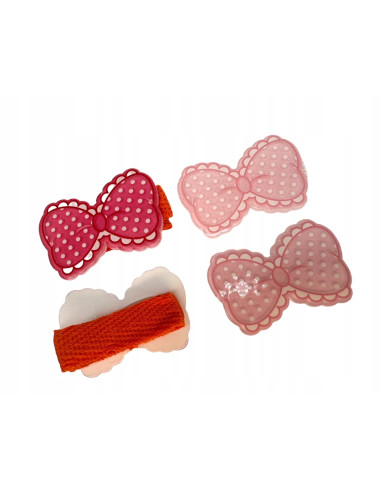 Spinki dla dziecka dziewczynki Kokardki Lolita...