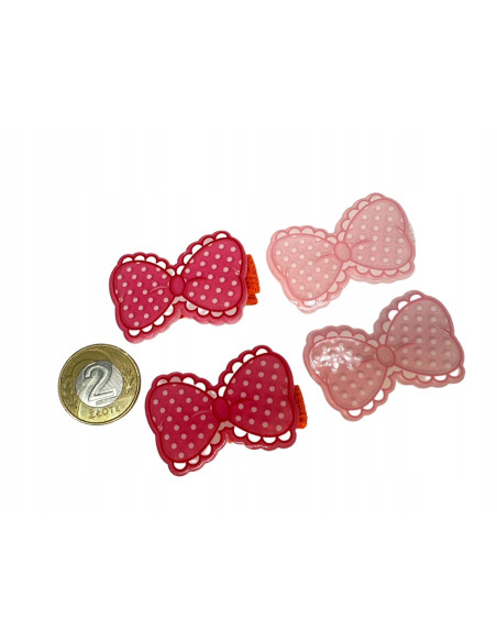 Spinki dla dziecka dziewczynki Kokardki Lolita Accessories Zestaw 4 sztuki