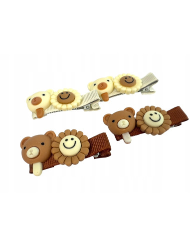 Spinki dla dziecka dziewczynk Kwiatki Lolita...