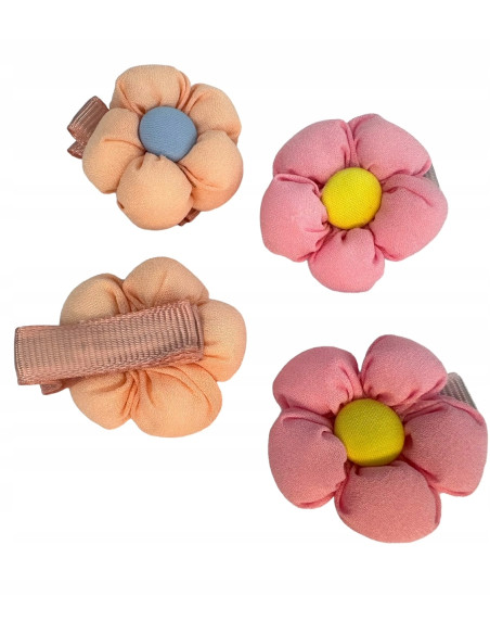 Spinki dla dziecka dziewczynki Kwiatki Lolita Accessories Zestaw 4 sztuki