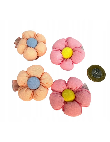 Spinki dla dziecka dziewczynki Kwiatki Lolita Accessories Zestaw 4 sztuki