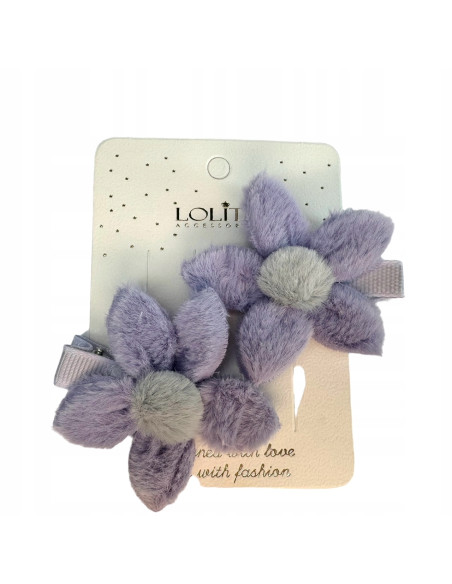 Spinki dla dziecka dziewczynki Kwiatki Lolita Accessories Zestaw 2 sztuki