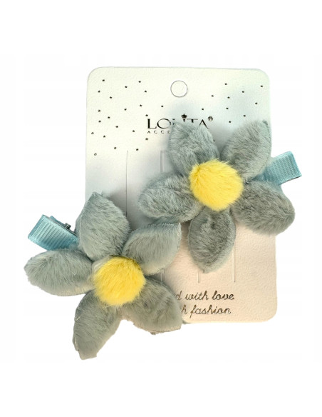 Spinki dla dziecka dziewczynki Kwiatki Lolita Accessories Zestaw 2 sztuki