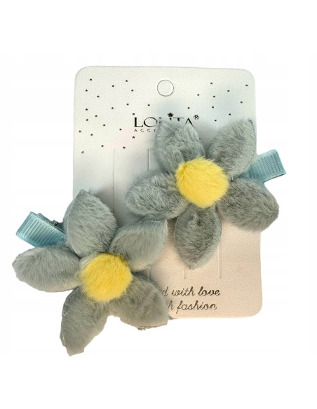 Spinki dla dziecka dziewczynki Kwiatki Lolita Accessories Zestaw 2 sztuki