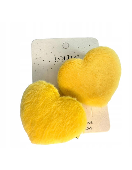 Spinki dla dziecka dziewczynki Serce Lolita Accessories Zestaw 2 sztuki