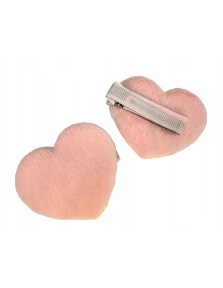 Spinki dla dziecka dziewczynki Serce Lolita Accessories Zestaw 2 sztuki